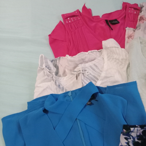 💰 NWOT Womens Lot 6 Six Small Tops Blouses Fun Spring Summer Lightweight - Picture 2 of 11